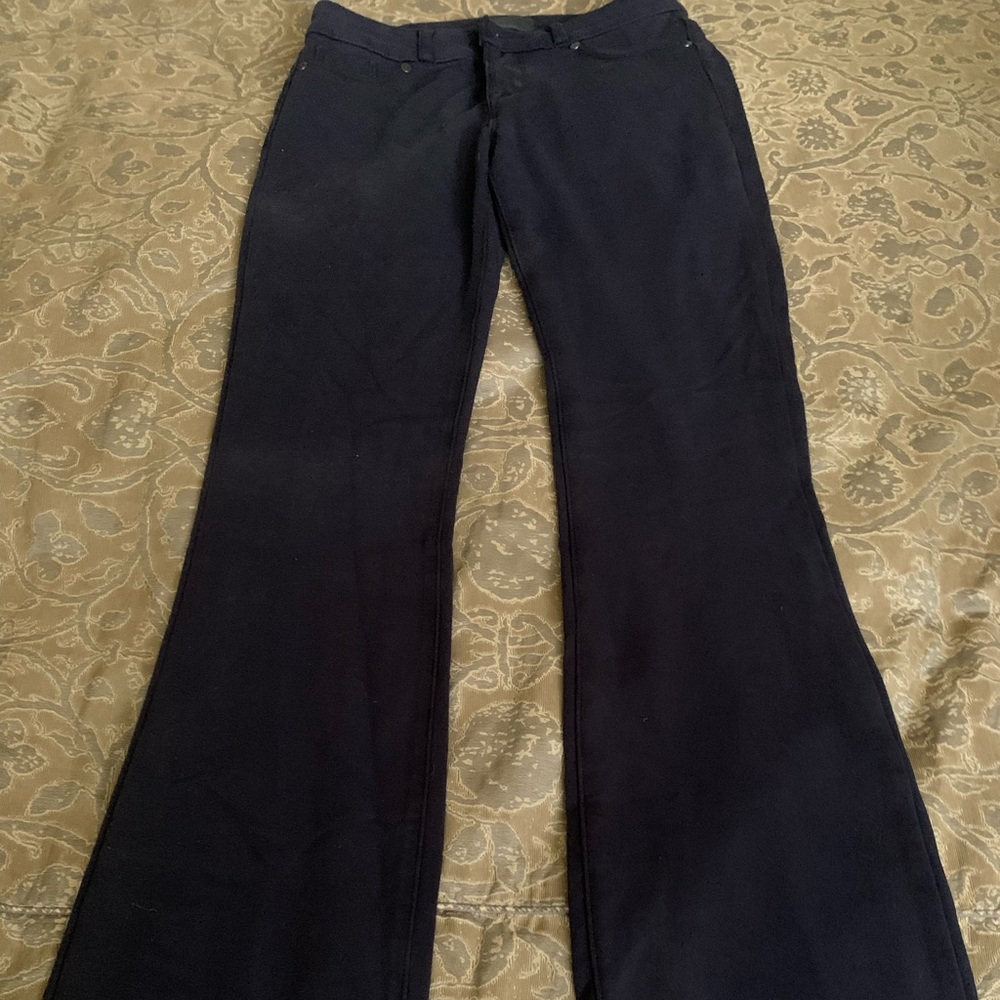 Small Navy Denimocracy bootleg stretch leggings